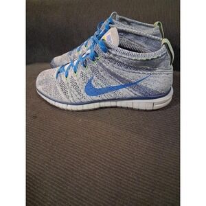 Nike Shoes Men's 10.5 Free Flyknit Chukka Wolf Grey Blue Sneakers 639700-002